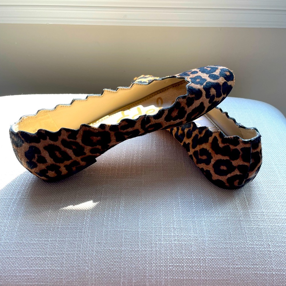 Sam Edelman Alaine calf hair leopard flats. Gently worn.